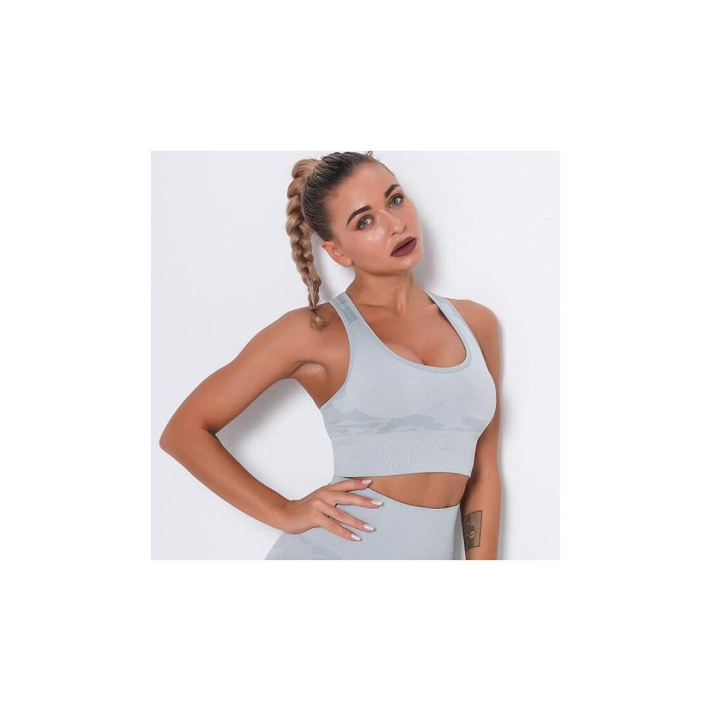 Gray Sports Bra